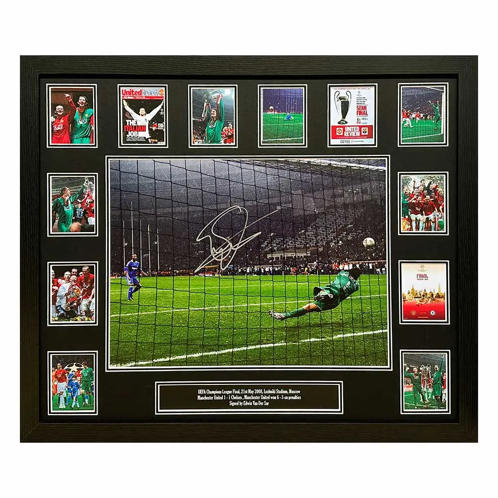 Edwin Van Der Sar signed Manchester United photo