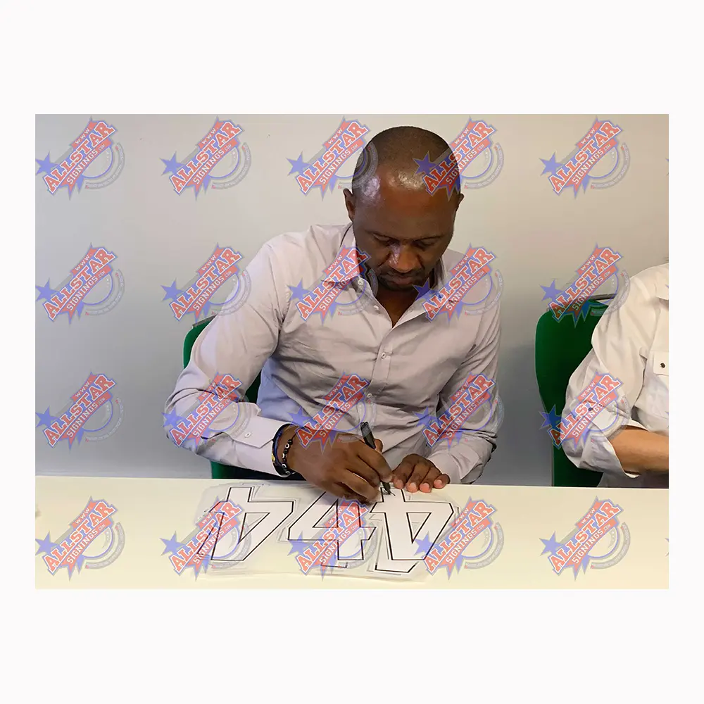 Patrick Vieira signed Arsenal shirt