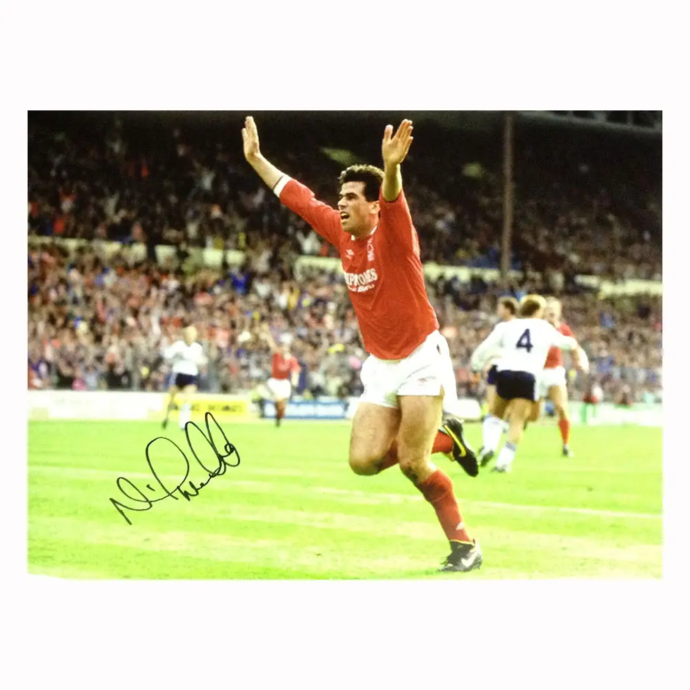 Neil Webb Signed 1989 League Cup Final photo