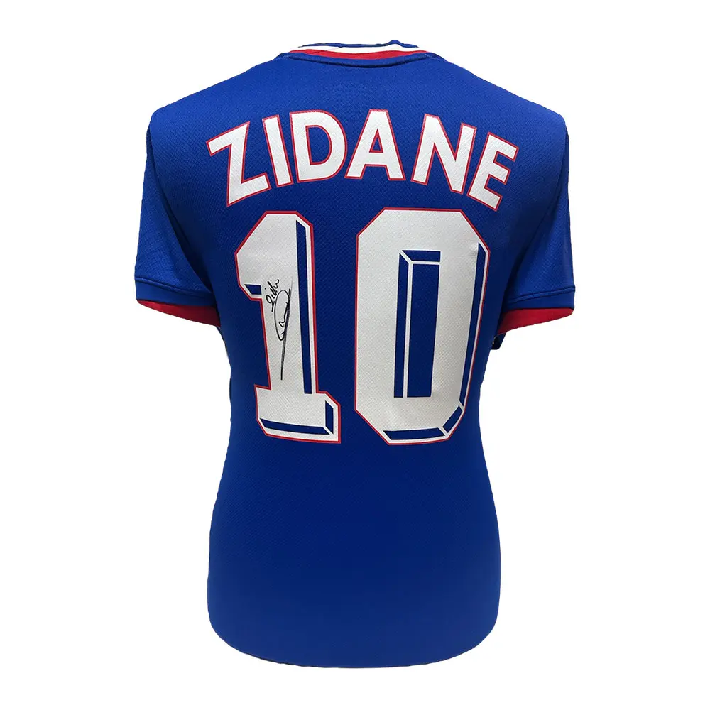 Zinedine Zidane signed France 10 shirt