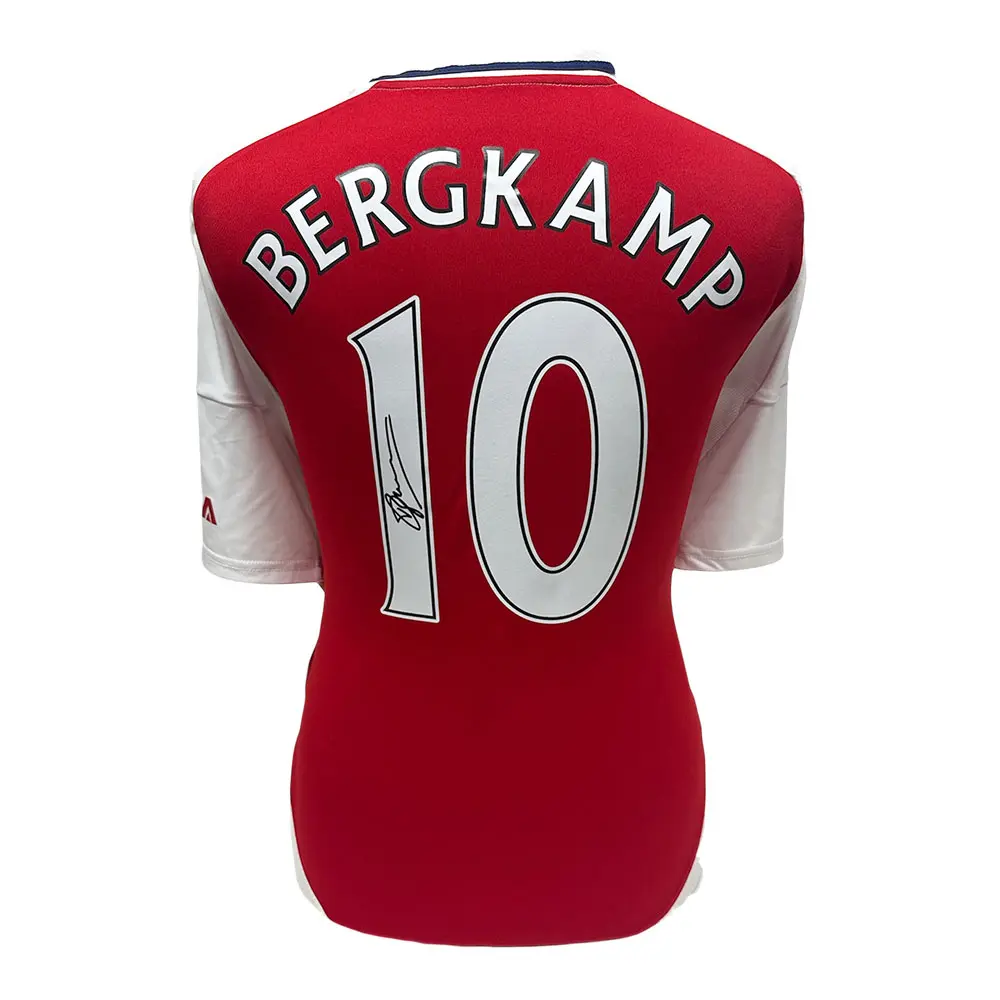 Dennis Bergkamp signed Arsenal shirt