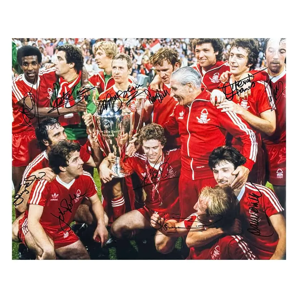 1979 Nottingham Forest European Cup Final signed photo.