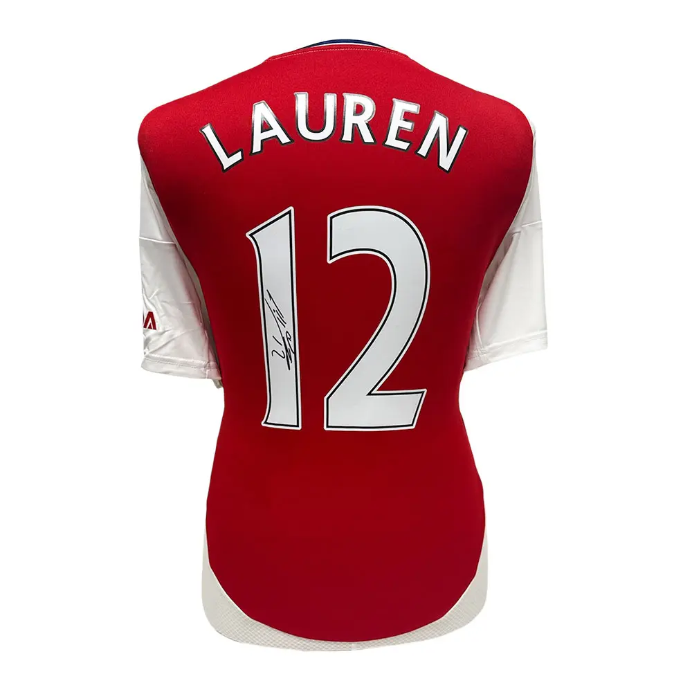 Lauren signed Arsenal #12 shirt