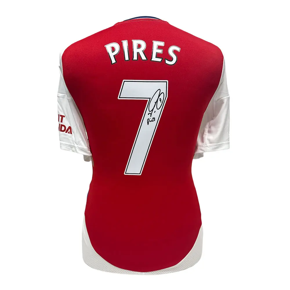 Robert Pires signed Arsenal shirt