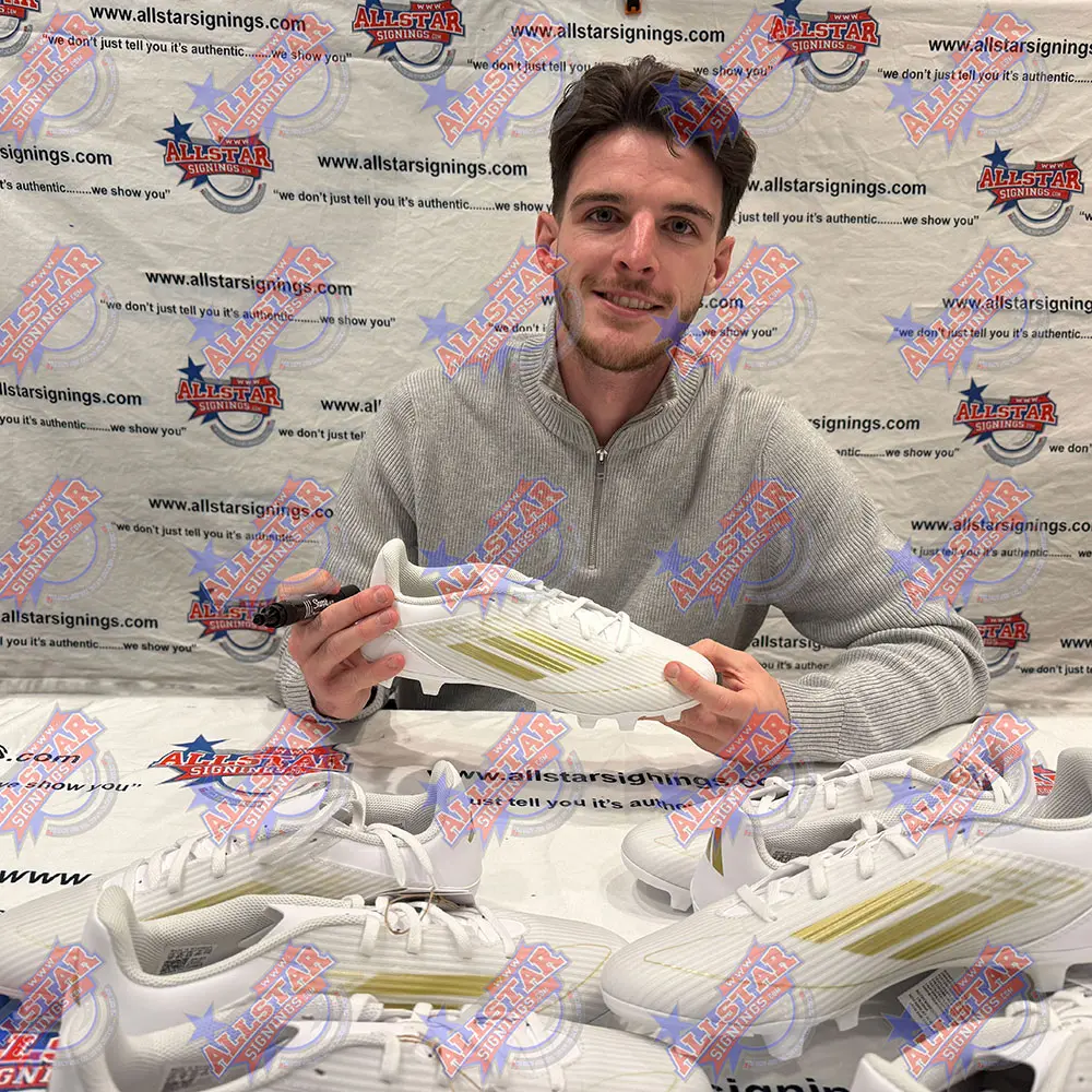 Declan Rice signed football boot