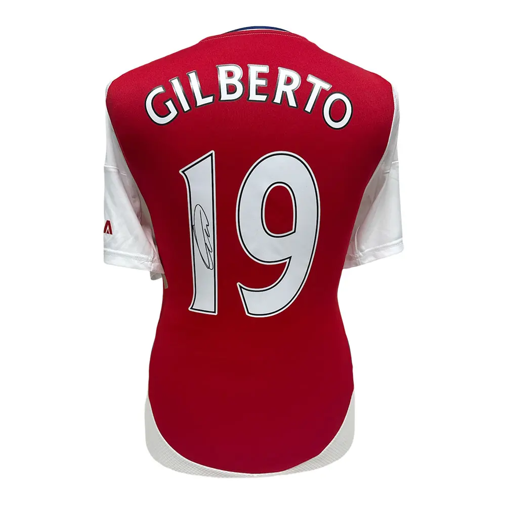 Gilberto Silva signed Arsenal shirt