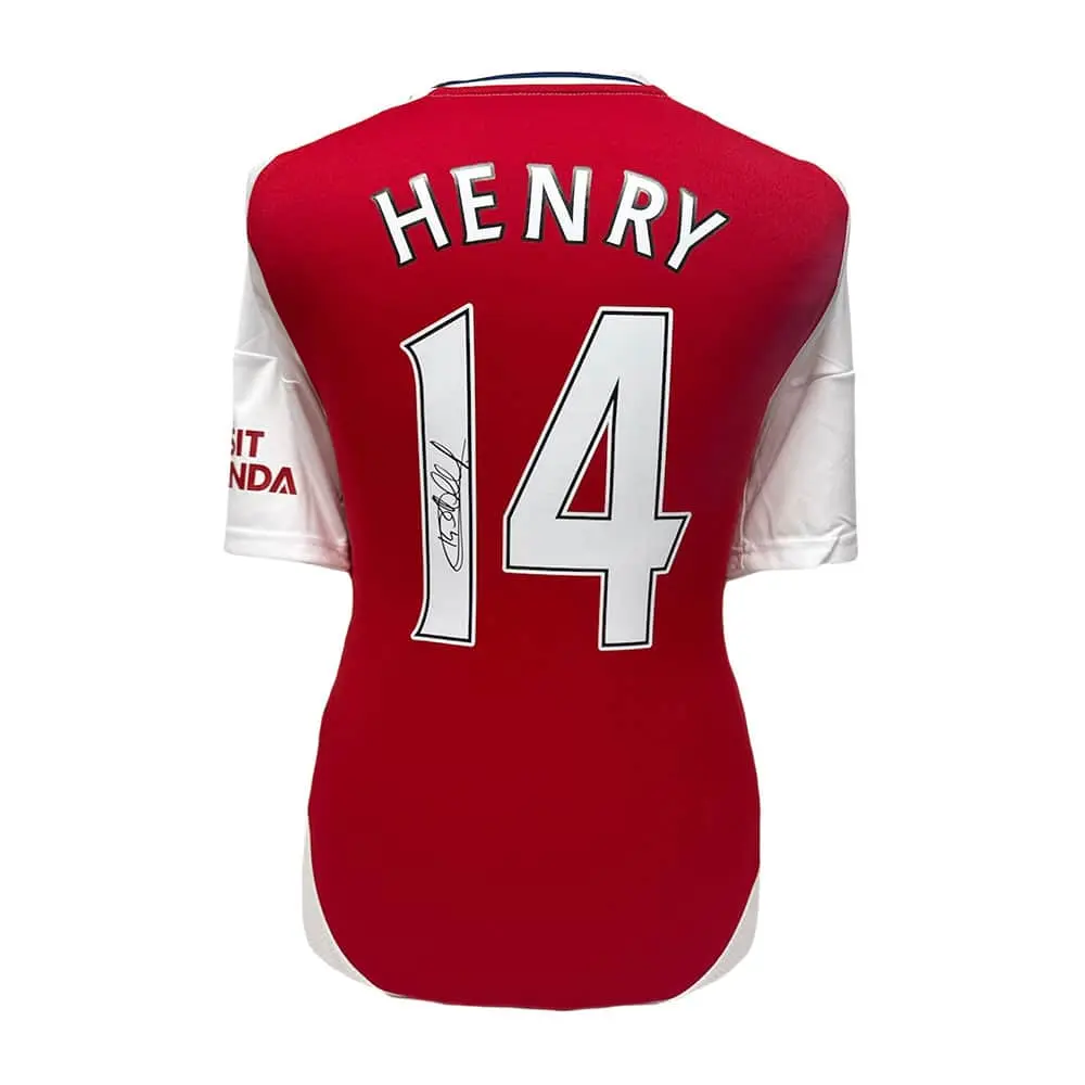 Thierry Henry signed Arsenal 14 shirt