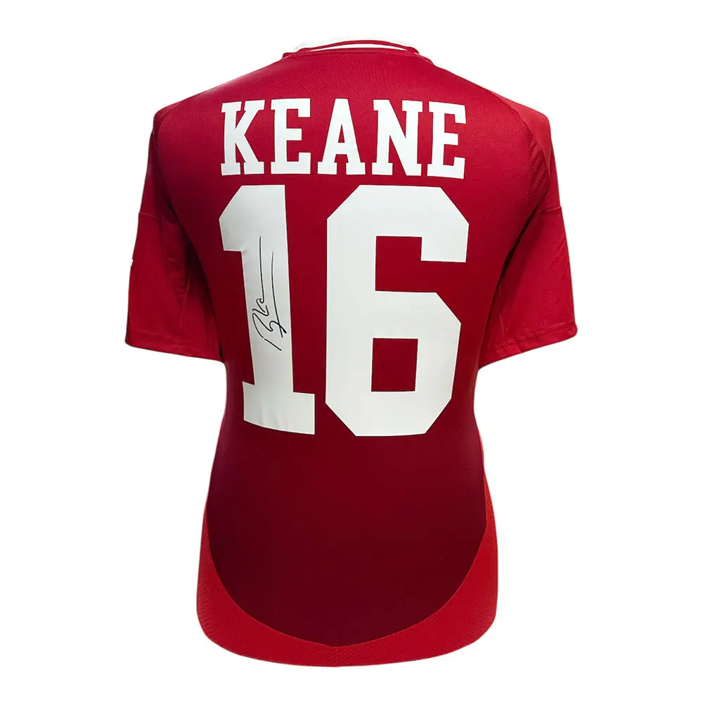 Roy Keane signed Manchester United 16 shirt