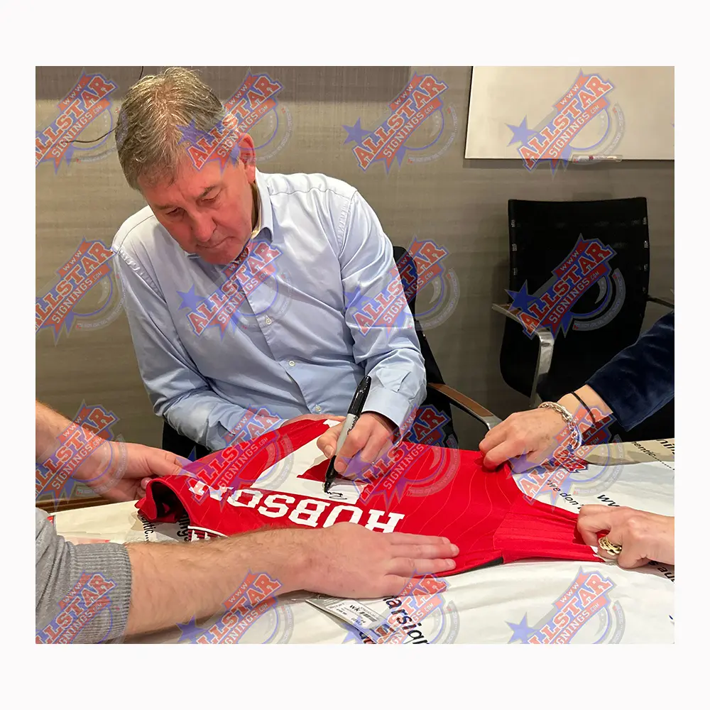 Bryan Robson signed Manchester United Home shirt