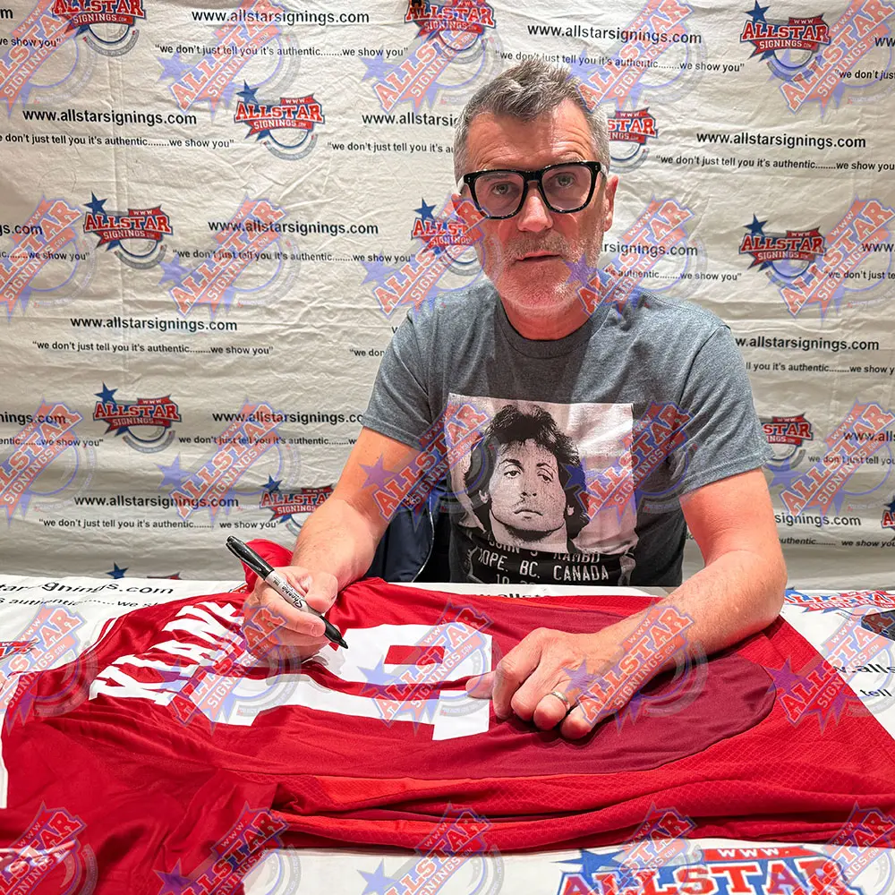 Roy Keane signed Manchester United 16 shirt