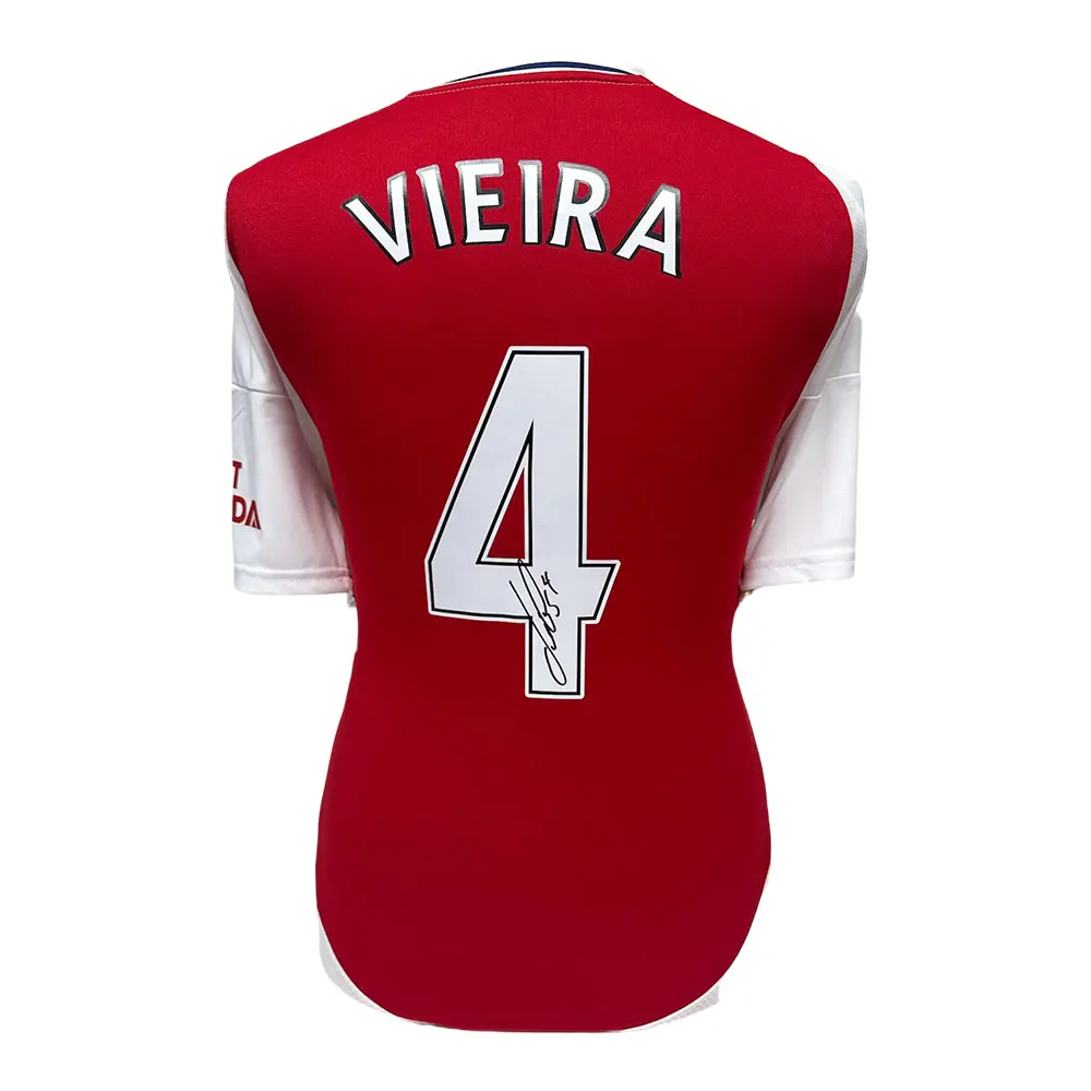 Patrick Vieira signed Arsenal shirt